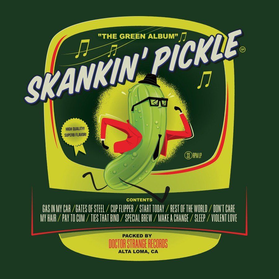 Skankin' Pickle – The Green Album – Indie Store Repress of 100 on Green Vinyl – Limited Edition LP