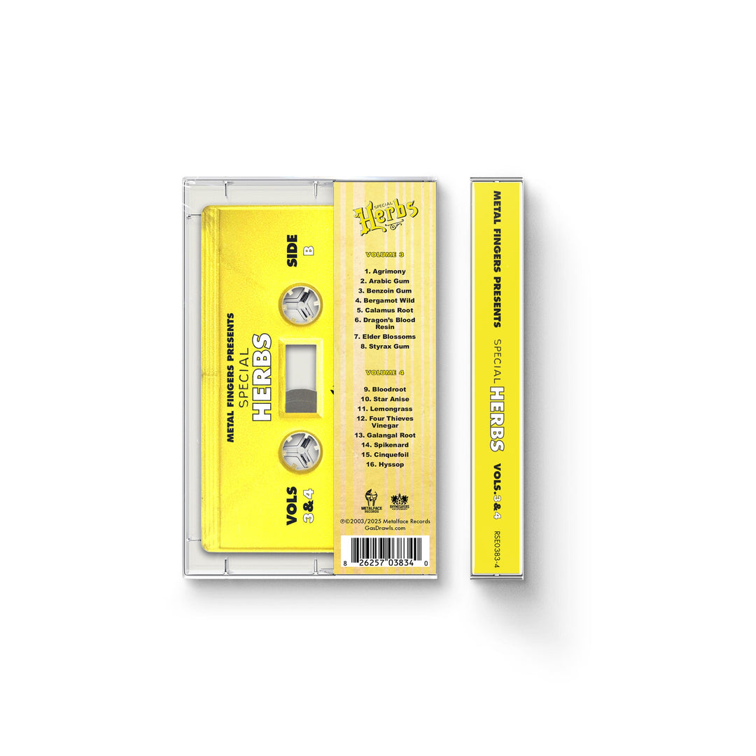 MF DOOM – Metal Fingers Presents: Special Herbs Vols. 3 & 4 – Lemon Yellow Cassette