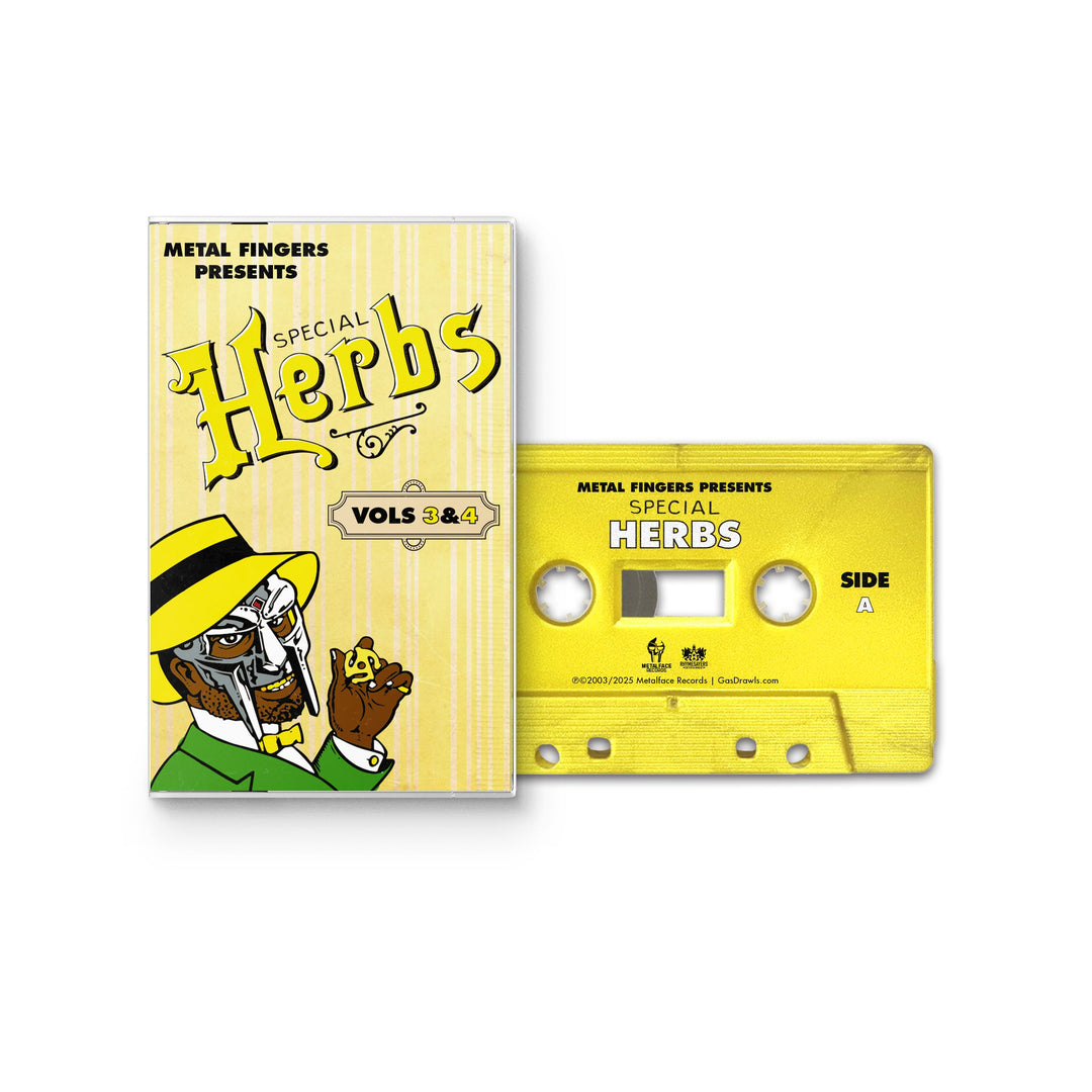 MF DOOM – Metal Fingers Presents: Special Herbs Vols. 3 & 4 – Lemon Yellow Cassette