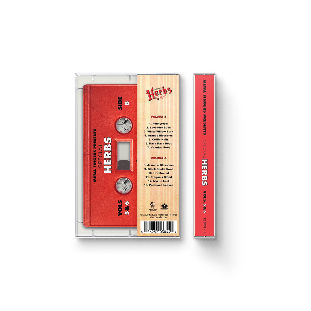MF DOOM – Metal Fingers Presents: Special Herbs Vols. 5 & 6 – Red Cassette