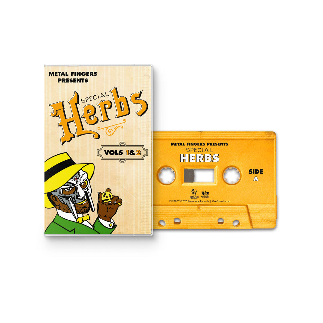 MF DOOM – Metal Fingers Presents: Special Herbs Vols. 1 & 2 – Mustard Yellow Cassette