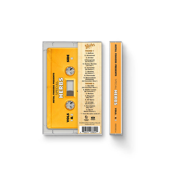 MF DOOM – Metal Fingers Presents: Special Herbs Vols. 1 & 2 – Mustard Yellow Cassette