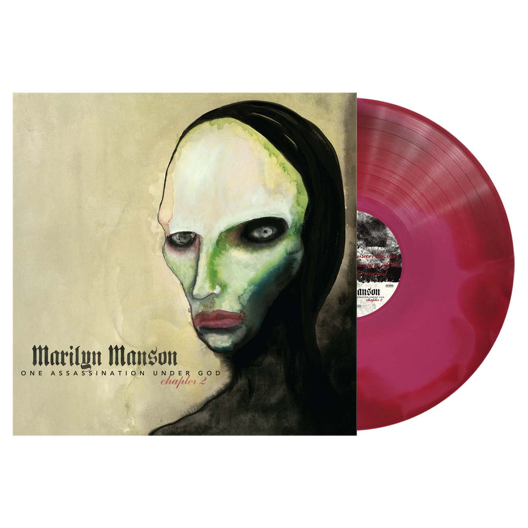 Marilyn Manson – One Assassination Under God: Chapter 2 – Indie Exclusive Pink & Red Swirl Vinyl LP [Explicit Content]