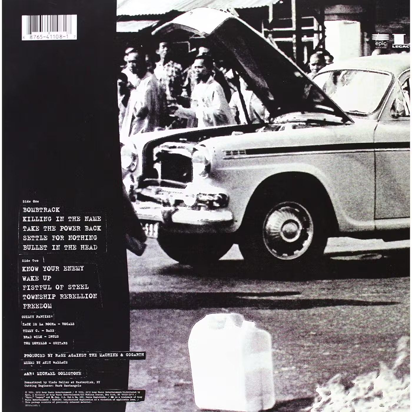Rage Against The Machine – XX – 20th Anniversary Picture