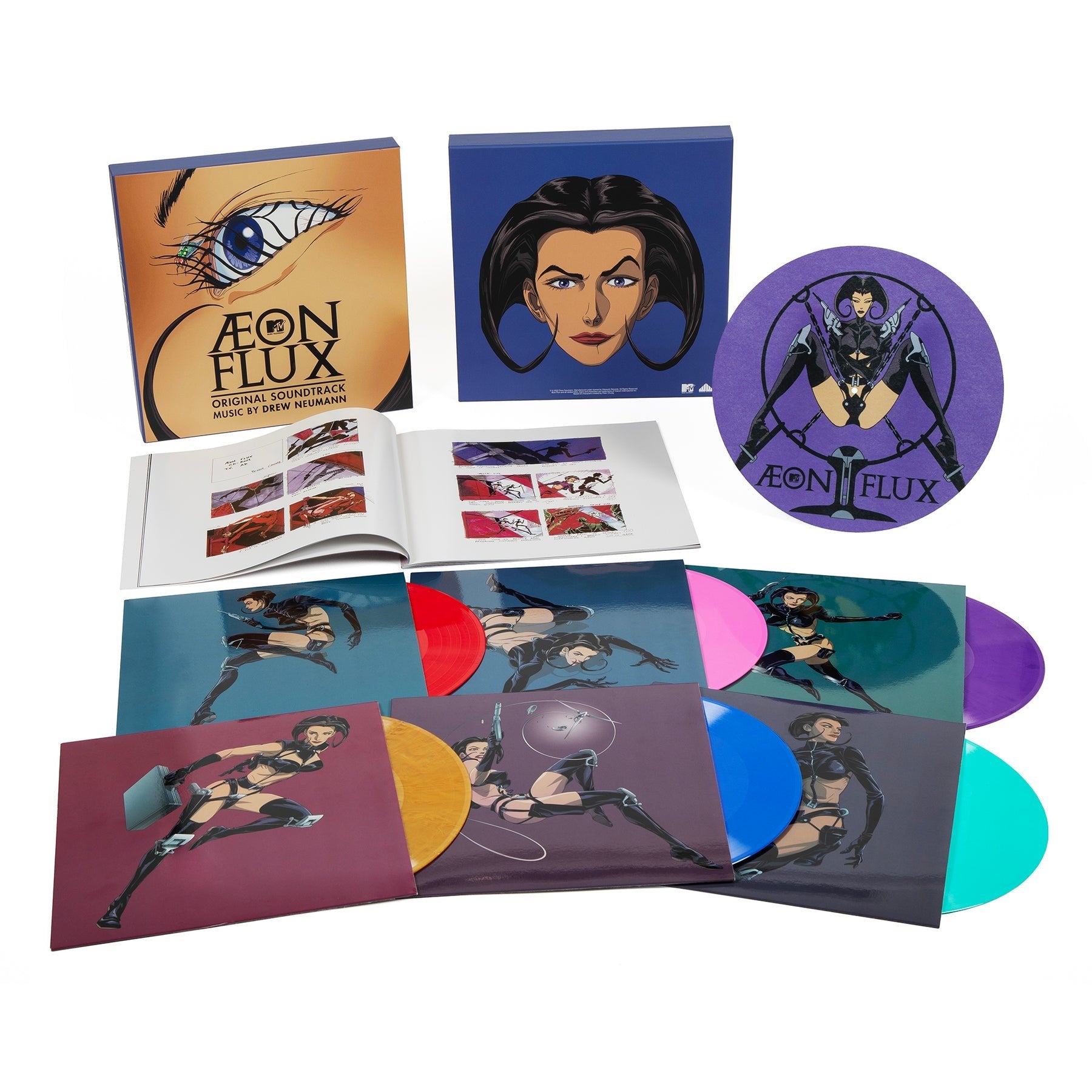 ÆON FLUX Original Series Box Set – 180 Gram 6xLP Colored