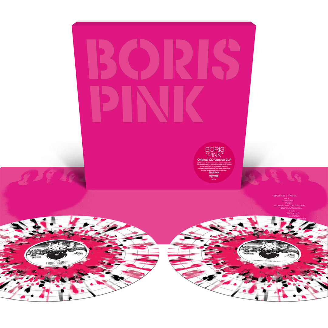 Boris – Pink – 20th Anniversary Indie Exclusive White w/ Splatter Vinyl 2 LP