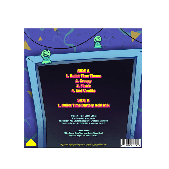 Bullet Time OST – Danny Elfman – "Fizzy Juice" Splatter 7" Vinyl EP