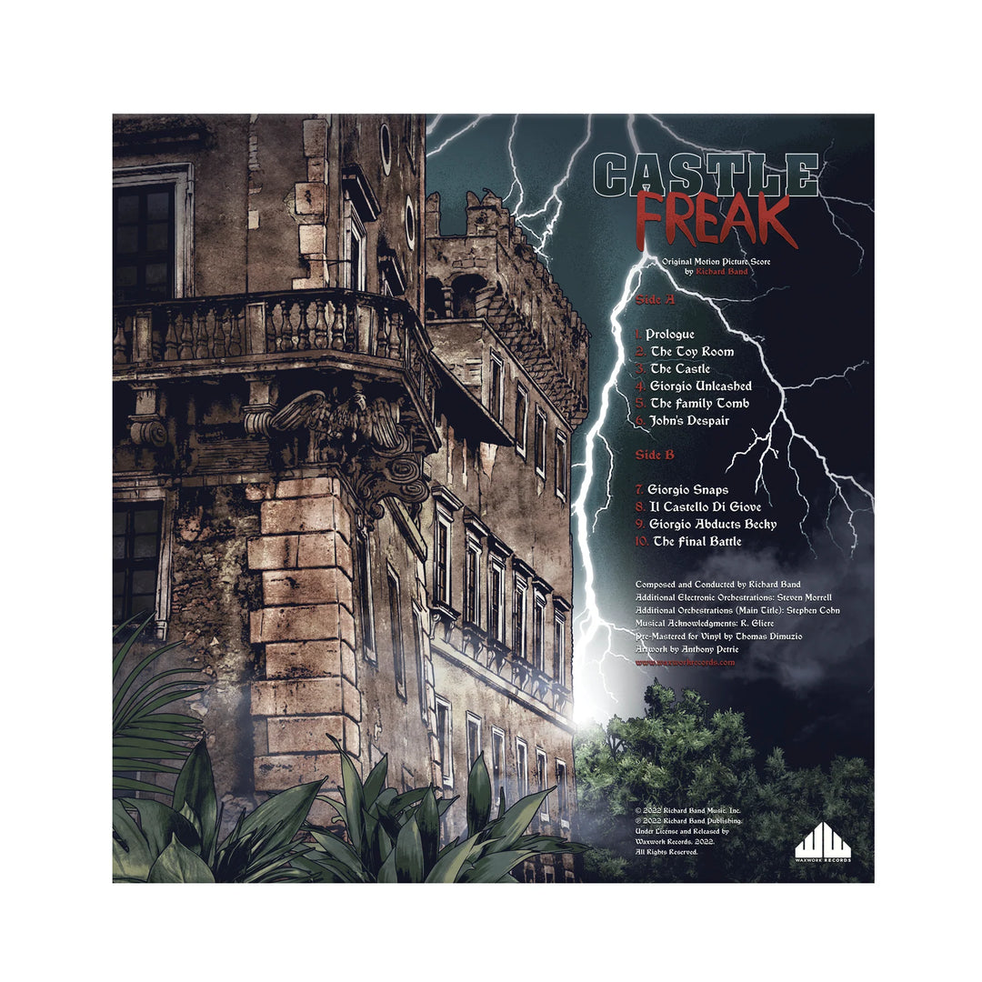 Castle Freak – Richard Band – "Dungeon Splatter" Vinyl 2 LP