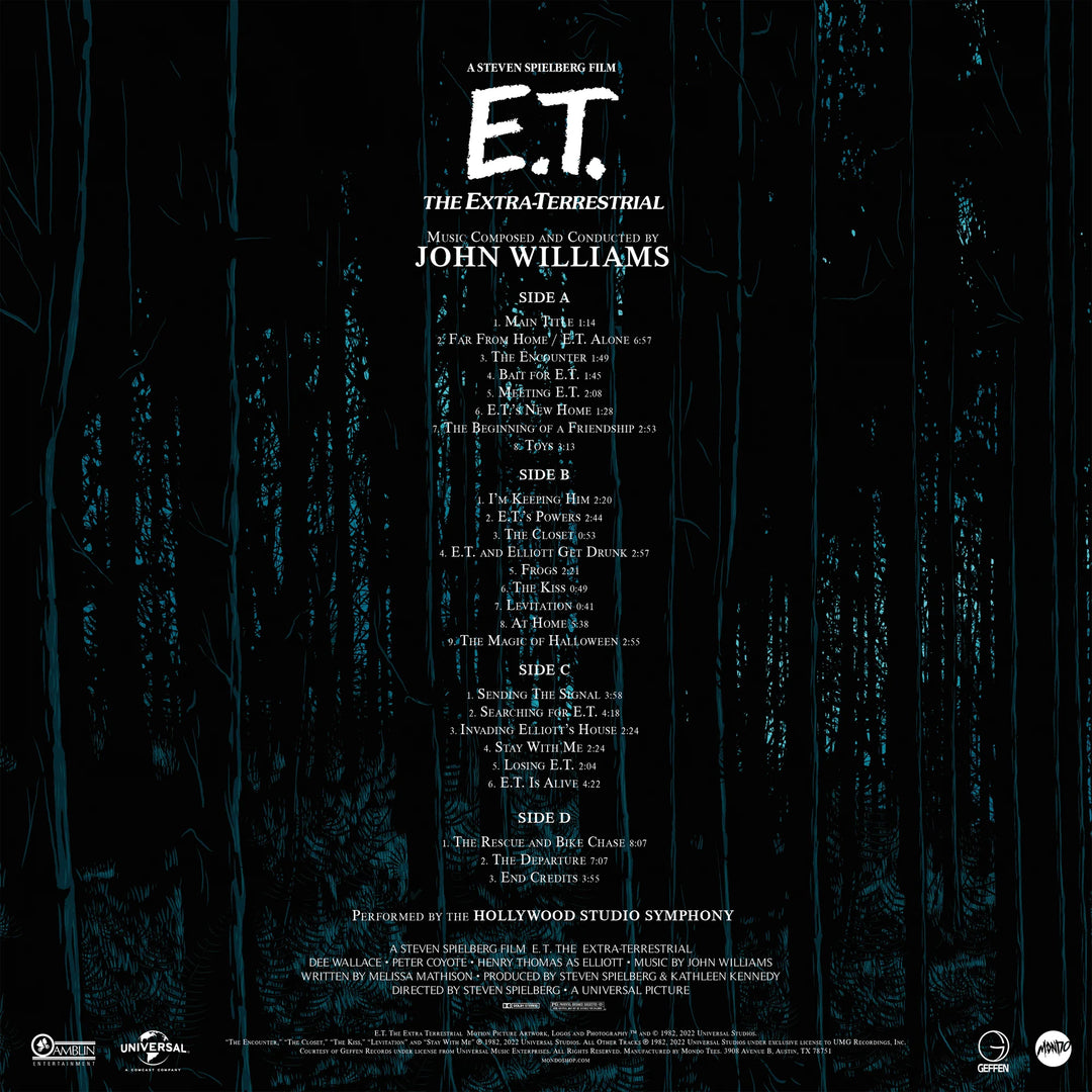 E.T. the Extra Terrestrial OST – John Williams – 180 Gram "Full Moon" Colored Vinyl 2 LP