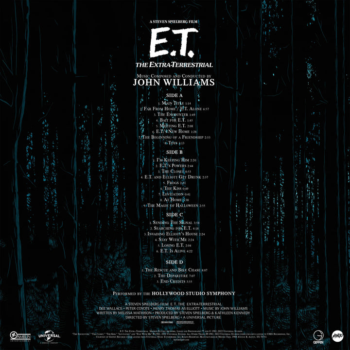 E.T. the Extra Terrestrial OST – John Williams – 180 Gram "Full Moon" Colored Vinyl 2 LP
