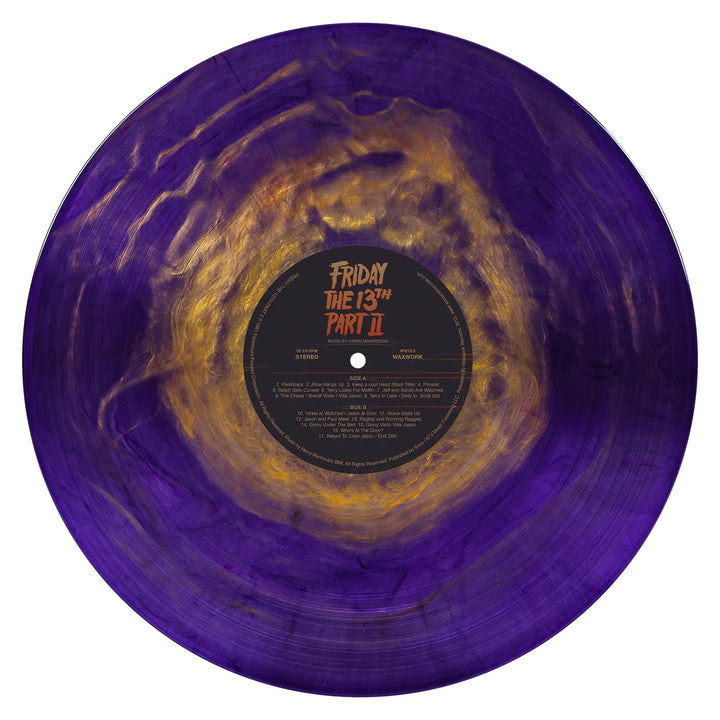 Friday the 13th Part 2 OST – Harry Manfredini – Colored Vinyl LP