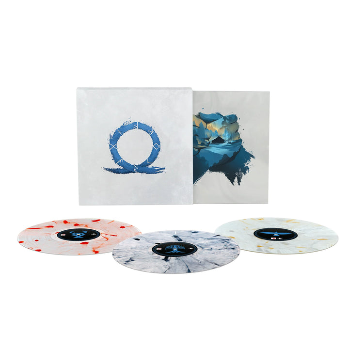 God of War Ragnarok OST – Blue, Red & Yellow Smoke Vinyl 3 LP + Slipcase