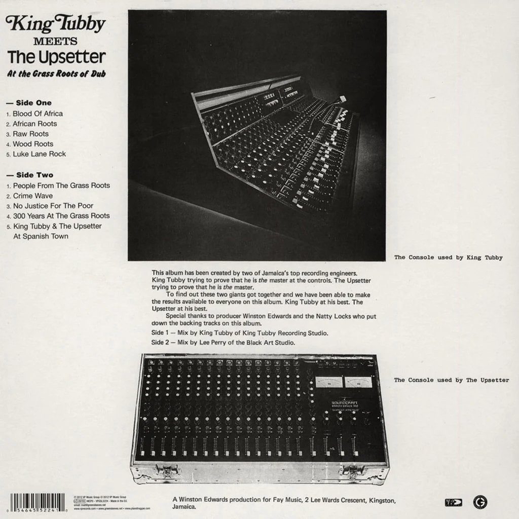 King Tubby Meets the Upsetter at the Grass Roots of Dub – Vinyl LP