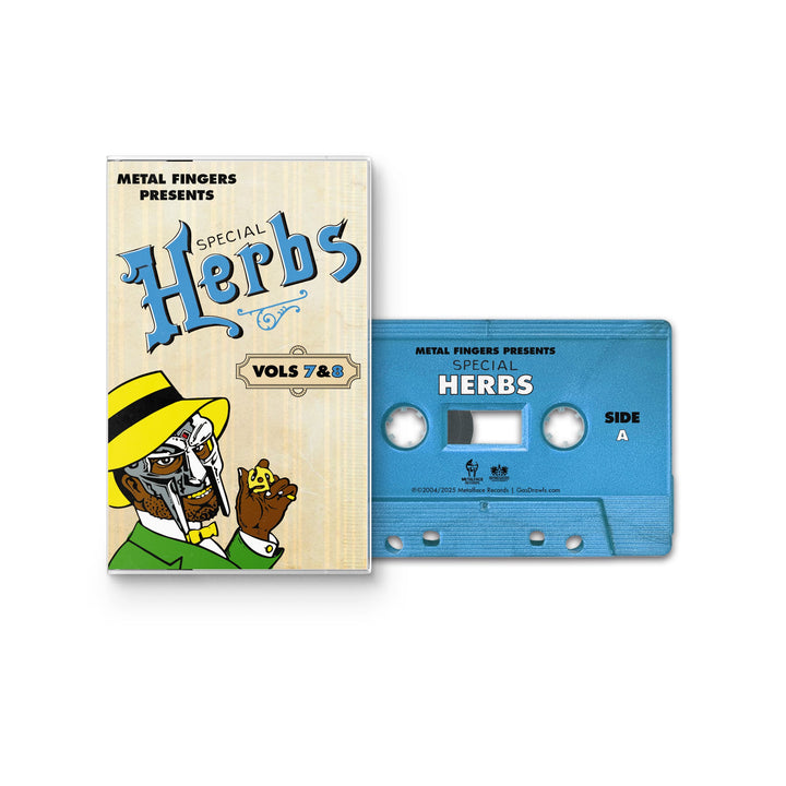 MF DOOM – Metal Fingers Presents: Special Herbs Vols. 7 & 8 – Blue Cassette