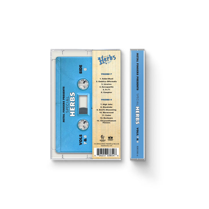 MF DOOM – Metal Fingers Presents: Special Herbs Vols. 7 & 8 – Blue Cassette