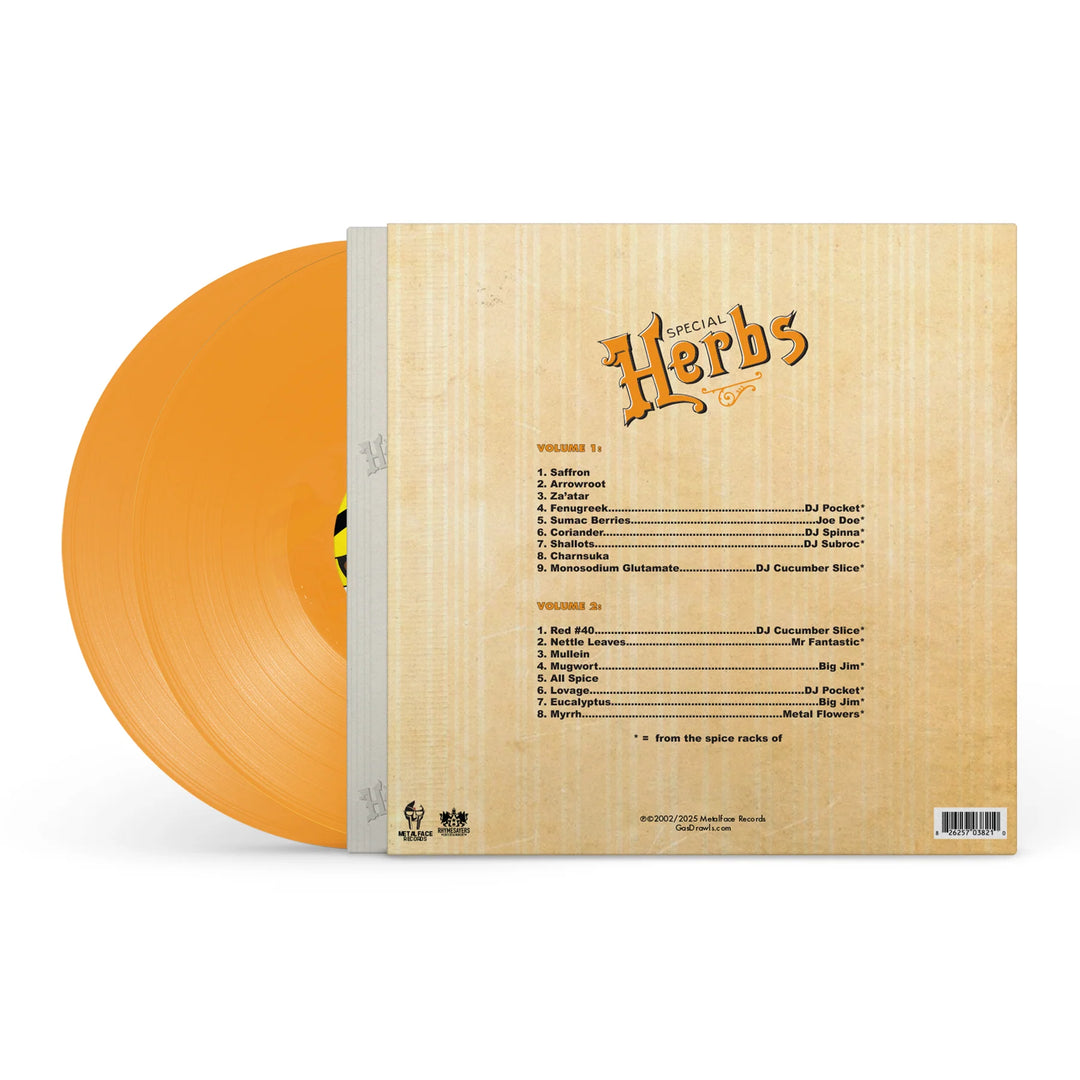 MF DOOM – Metal Fingers Presents: Special Herbs Vols. 1 & 2 – Mustard Yellow Vinyl 2 LP