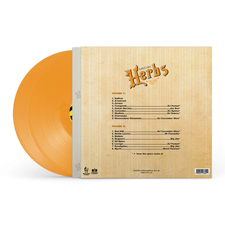 MF DOOM – Metal Fingers Presents: Special Herbs Vols. 1 & 2 – Mustard Yellow Vinyl 2 LP