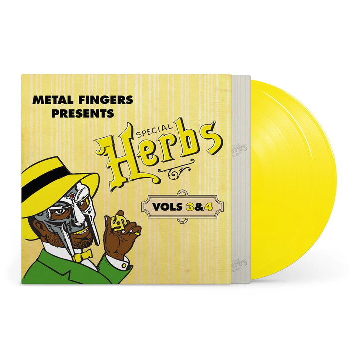 MF DOOM – Metal Fingers Presents: Special Herbs Vols. 3 & 4 – Lemon Yellow Vinyl 2 LP
