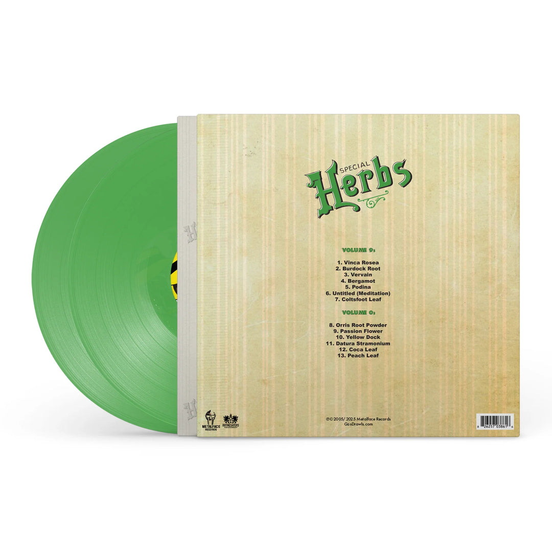 MF DOOM – Metal Fingers Presents: Special Herbs Vols. 9 & 0 – Evergreen Vinyl 2 LP