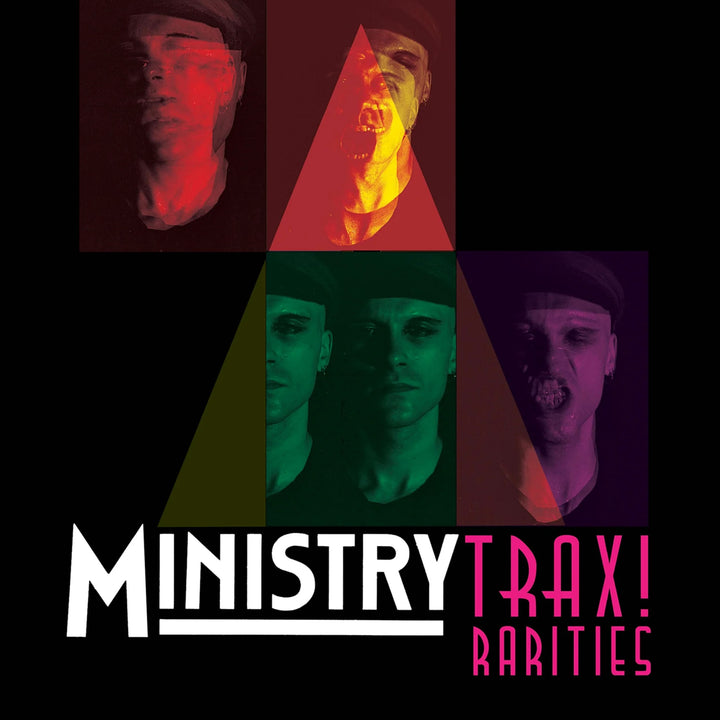 Ministry – Trax Rarities – Limited Edition Magenta-Black-White Splatter Vinyl 2 LP