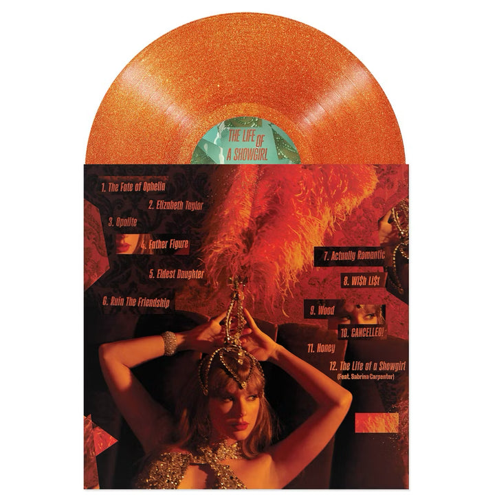 Taylor Swift – The Life of a Showgirl: Sweat And Vanilla Perfume – Portofino Orange Glitter Vinyl LP