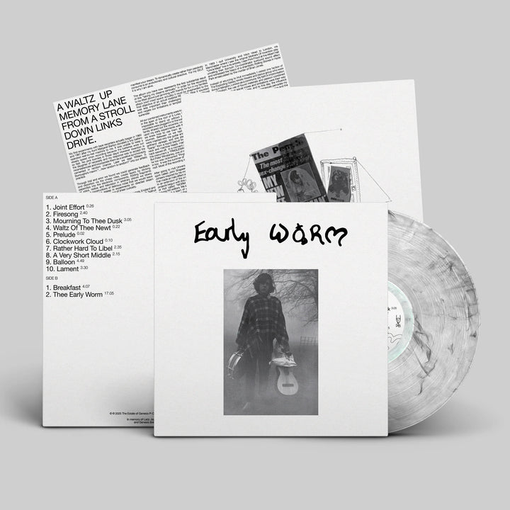 Genesis P-Orridge – Early Worm – Limited Edition Clear Smoke Vinyl LP